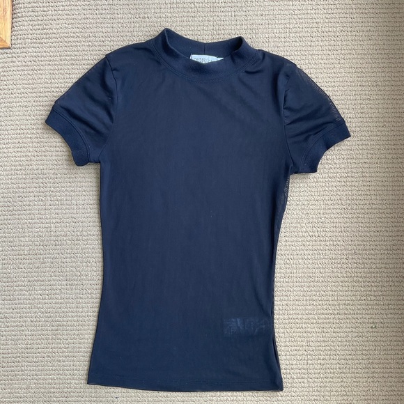 Urban Outfitters Black Mesh Shirt Size S/M - Picture 7 of 8